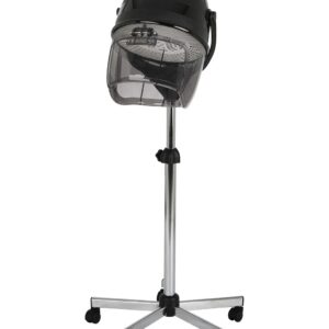 Kwik Dryer with Rolling Caster Base, 1100-Watt Salon Hair Dryer, Adjustable Height and Head, Flip Top Visor, Made in Italy, PIB-514