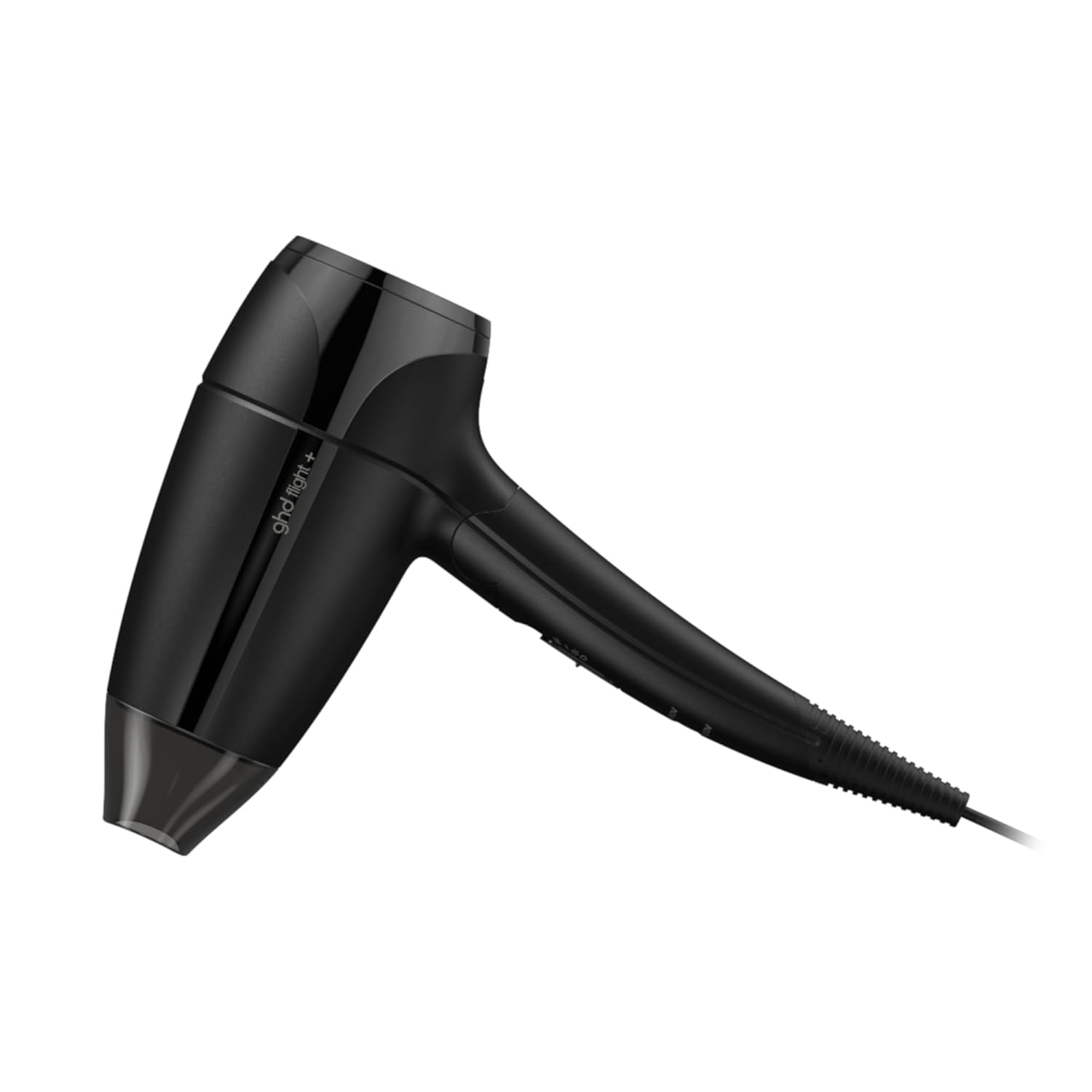 ghd Flight+ Travel Hair Dryer ― 1300w Professional Portable Hair Volumizer, Suitcase Friendly, Lightweight, Powerful, and Compact Blow Dryer with Luxurious Travel Case ― Black