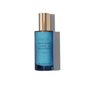 RANAVAT Mighty Majesty Leave In Hair Treatment - Moisturizing Cream & Heat Protectant for Styling & Strengthening - Made with a Veda Bond Strengthening Complex, Macadamia Nut Oil & Haritaki (1.7 oz)