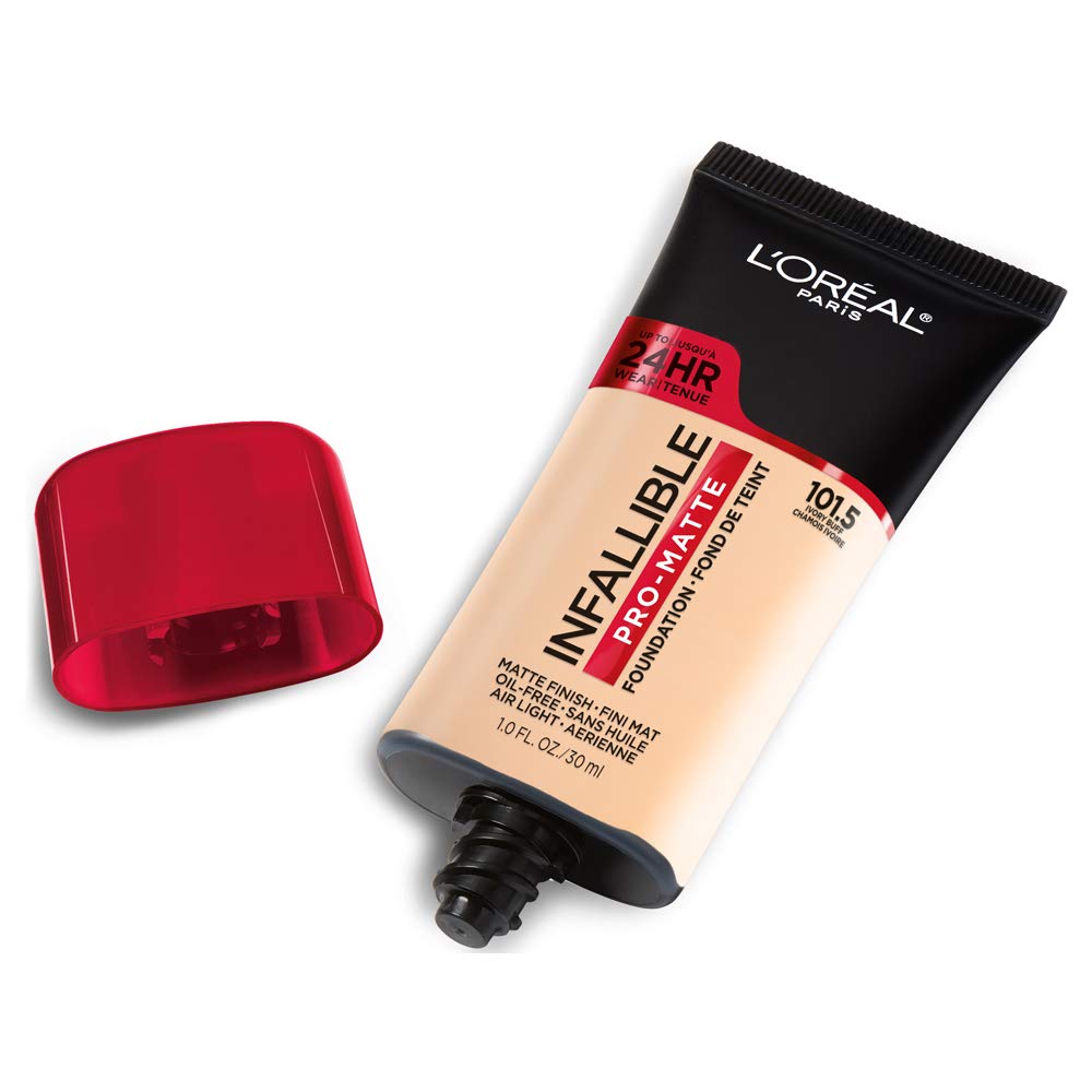 L'Oreal Paris Cosmetics Makeup Infallible Pro-Matte Liquid Longwear Foundation, Ivory Buff, 1 fl oz. - Image 3
