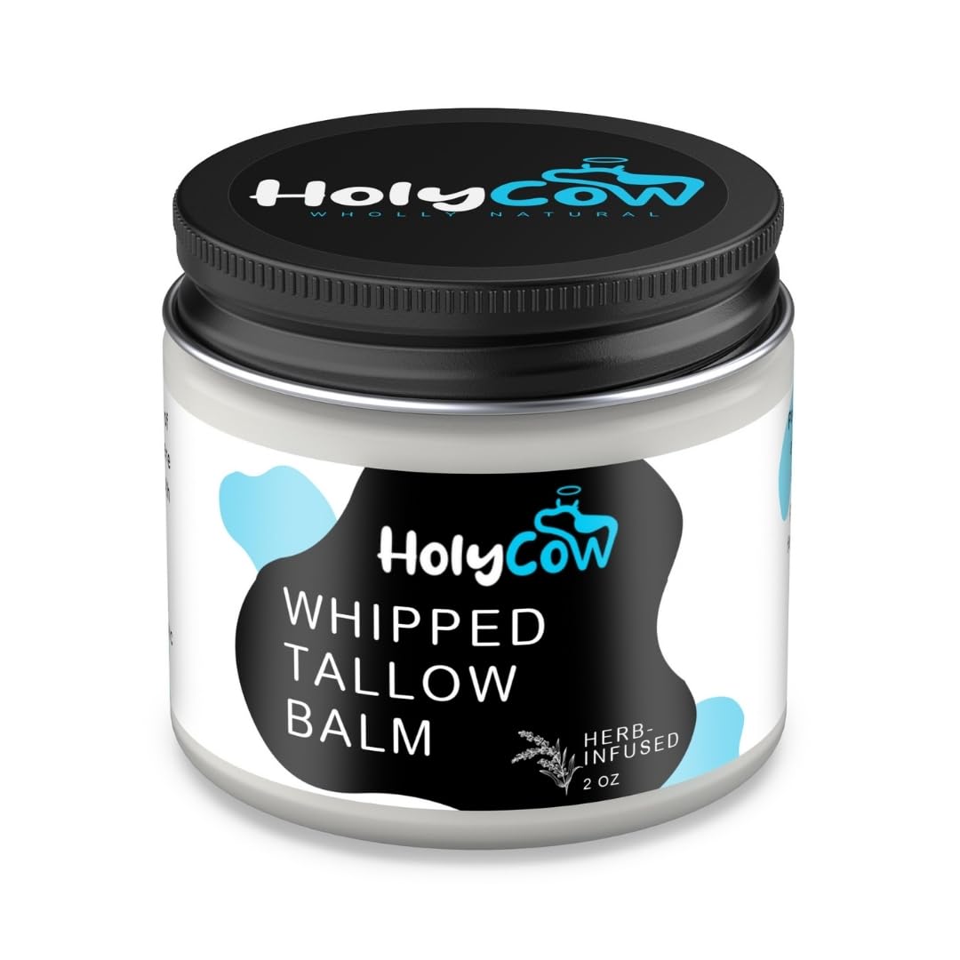 Beef Tallow For Skin - Whipped Tallow Balm with Organic Jojoba Oil (Unscented/Herb-Infused), Grass Fed Beef Tallow Face Moisturizer for Eczema, Baby, Lip Balm - Lotion For Extremely Dry Skin - Image 7