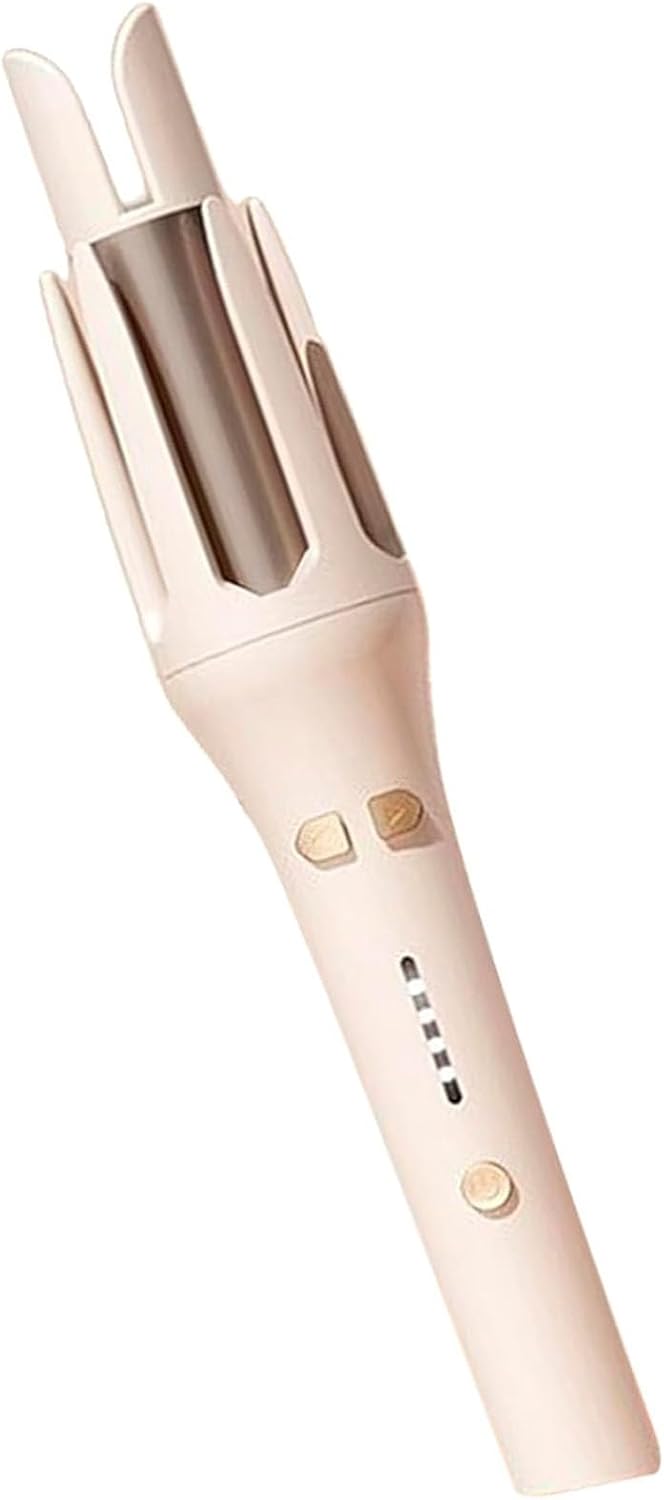 Adagio Hair Curler Device, Automatic Curling Iron, Rotating Adagio Auto Hair Curler, Portable Rotary Hair Waver, Automatic Shut-Off, Anti-Scald, Anti-Tangle, Ceramic Coating(Beige)