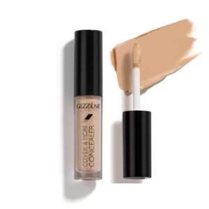 Hydrating Makeup Concealer – Long Lasting & Lightweight Concealer for Dark Circles & Spots with High Coverage for All Skin Types, Fine Lines & Eye Bags (Nude) (1 oz.)