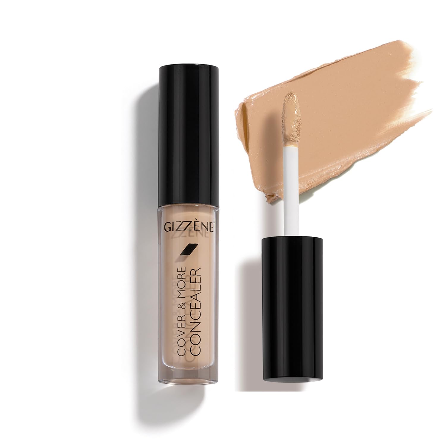 Hydrating Makeup Concealer – Long Lasting & Lightweight Concealer for Dark Circles & Spots with High Coverage for All Skin Types, Fine Lines & Eye Bags (Nude) (1 oz.)