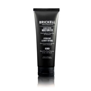 Brickell Men's Element Defense SPF45 Moisturizer for Men, Natural & Organic, Zinc Oxide Mineral Sunscreen, Hydrates and Protects Skin Against UVA/UVB Rays, 8 Ounce, Unscented