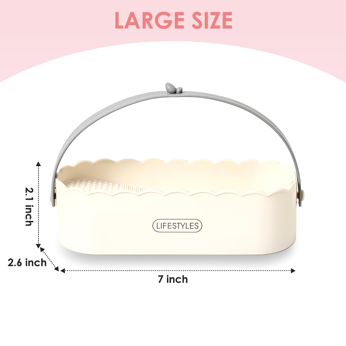 3 in 1 Silicone Makeup Brush Cleaner Bowl with Brush Drying Holder, Makeup Brush Cleaner and Organizer Holder, Make up Brush Cleaner Mat for Makeup Brush, Sponge, Powder Puff(Simple White) - Image 6