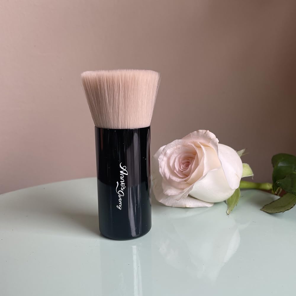 Anne's Giverny Cosmetics Foundation Brush Blending Brush, Holds Loose Powder, Bare Professioal Makeup Brush - Image 3