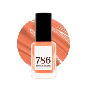 786 Cosmetics Breathable Nail Polish - Vegan Nail Polish, Cruelty-Free, Healthy, Halal Nail Polish, Fast-Drying Nail Polish (Zhangye)