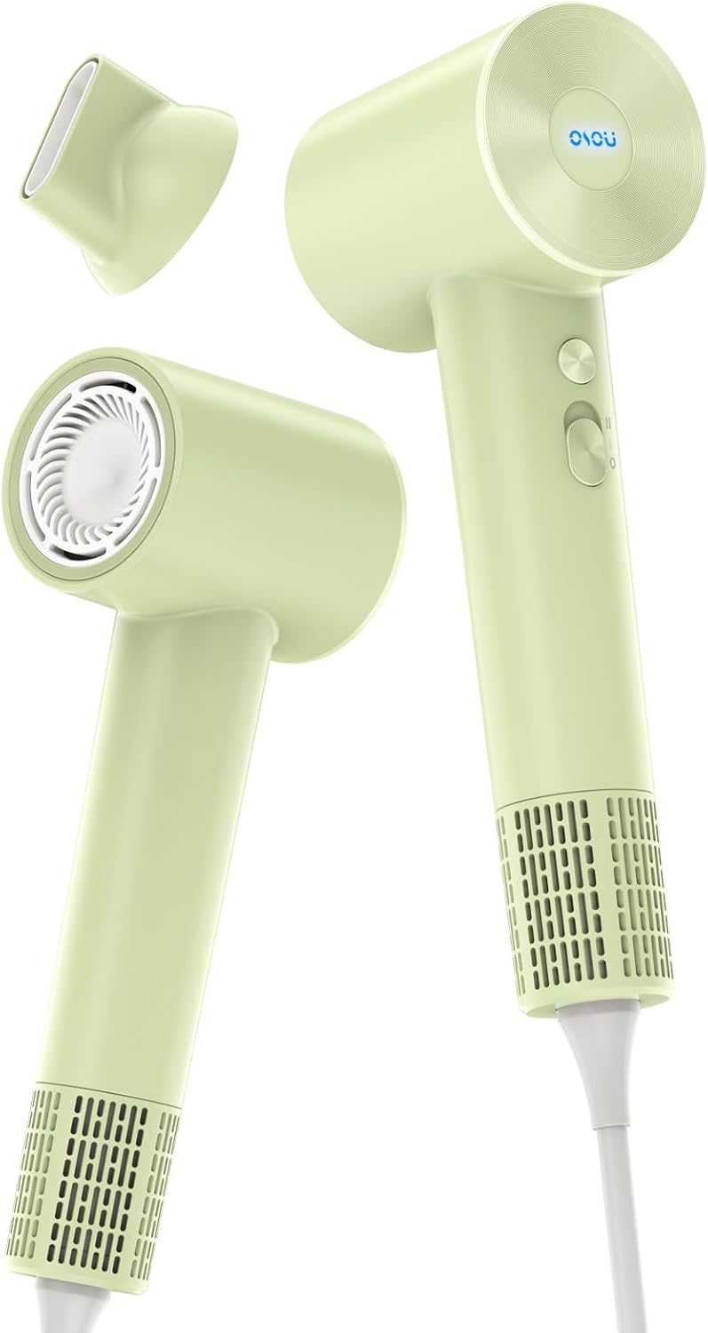 Hair Dryer, Negative Ionic Hair Blow Dryer, High-Speed Blow Dryer with 110, 000 RPM Brushless Motor, Fast Drying Lightweight Travel Hairdryer, Low Noise Home Hair Dryers with Smooth Nozzle - Image 8
