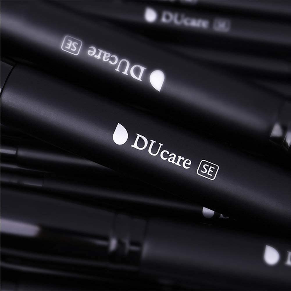 DUcare Makeup Brushes 15Pcs Premium Synthetic Kabuki Makeup Brush Set, Professional Foundation Concealers Powder Blush Blending Face Eye Shadows Black Brush Sets - Image 3