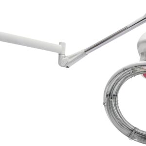 Hair Heat Lamps for Salon, Professional Hair Color Processor Machine, 104-140℉ Styling Perming Dryer, Wall Mount Orbiting Rotating Hair Treatment Machine, Salon Heat Lamp Headed Lamp (White)