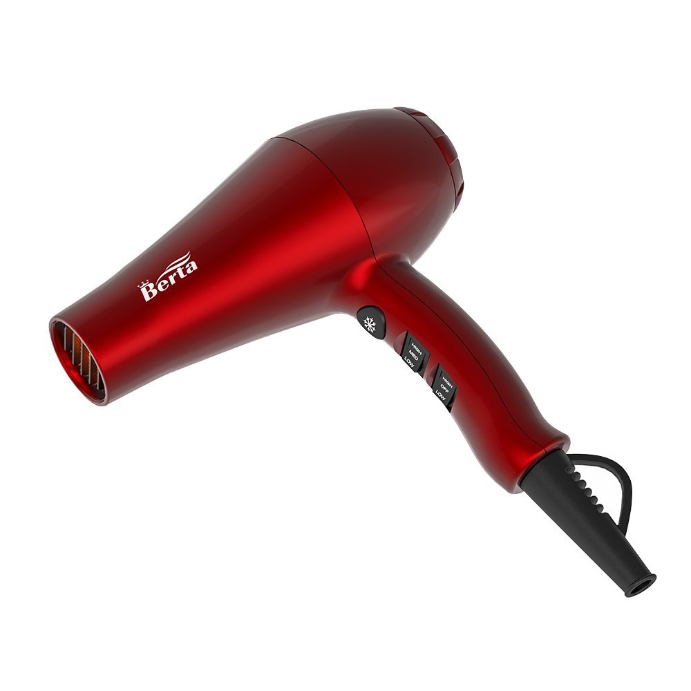 1875W Tourmaline Hair Dryer Ionic Frizz Control Fast Drying Blow Dryer Professional Hairdryer 2 Speed and 3 Heat Settings, Concentrator & Diffuser & Pik, Cool Shot - Image 8