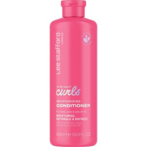 Lee Stafford Wavy, Curly, & Coily Conditioner | For The Love of Curls - Conditioning Cream for 2A to 4C Hair, Anti Frizz, Moisturising, High Gloss Shine to Smooth Defined Curl, Lightweight, 16.9 Fl Oz