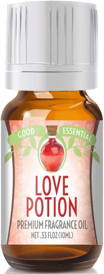 Good Essential Professional Love Potion Fragrance Oil 10ml for Diffusers, Candles, Soaps, Lotions, Perfume 0.33 fl oz - Candle & Soap Making - Aromatherapy Oil