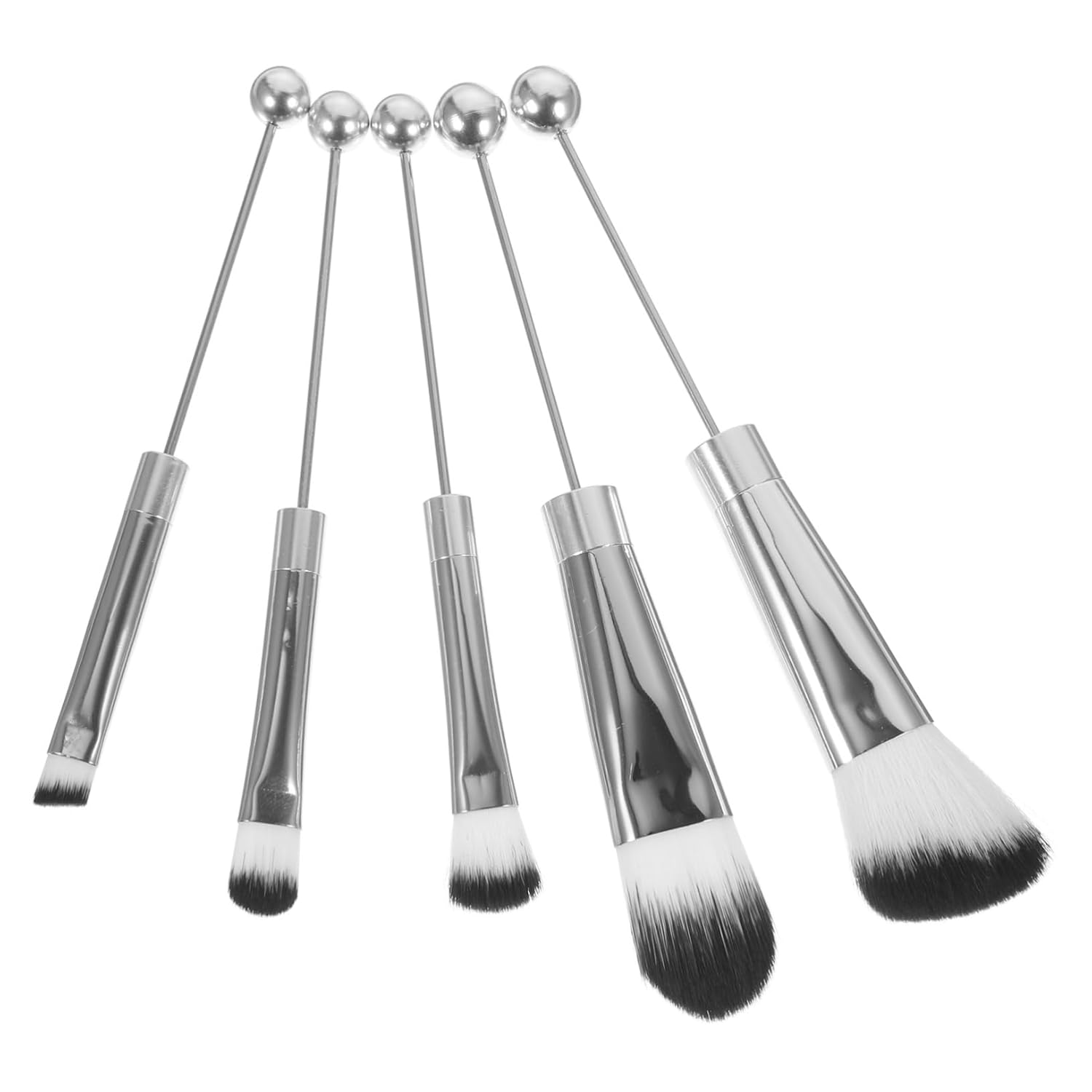 5pcs Makeup Brush Handles Blush Eyeshadow and Powder Brushes for Women Versatile Tools for Home and Beauty for