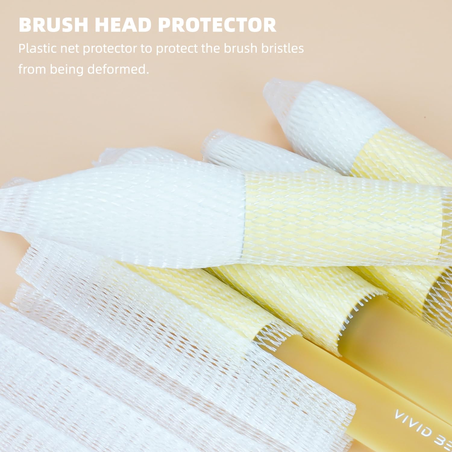 5pcs Yellow Face Makeup Brush Set – Mimic Natural Wool Synthetic Bristles, Non-Slip Rubber Handles – Cruelty-Free, Travel-Friendly Make up Brushes– Perfect for Contouring, Setting & More - Image 5