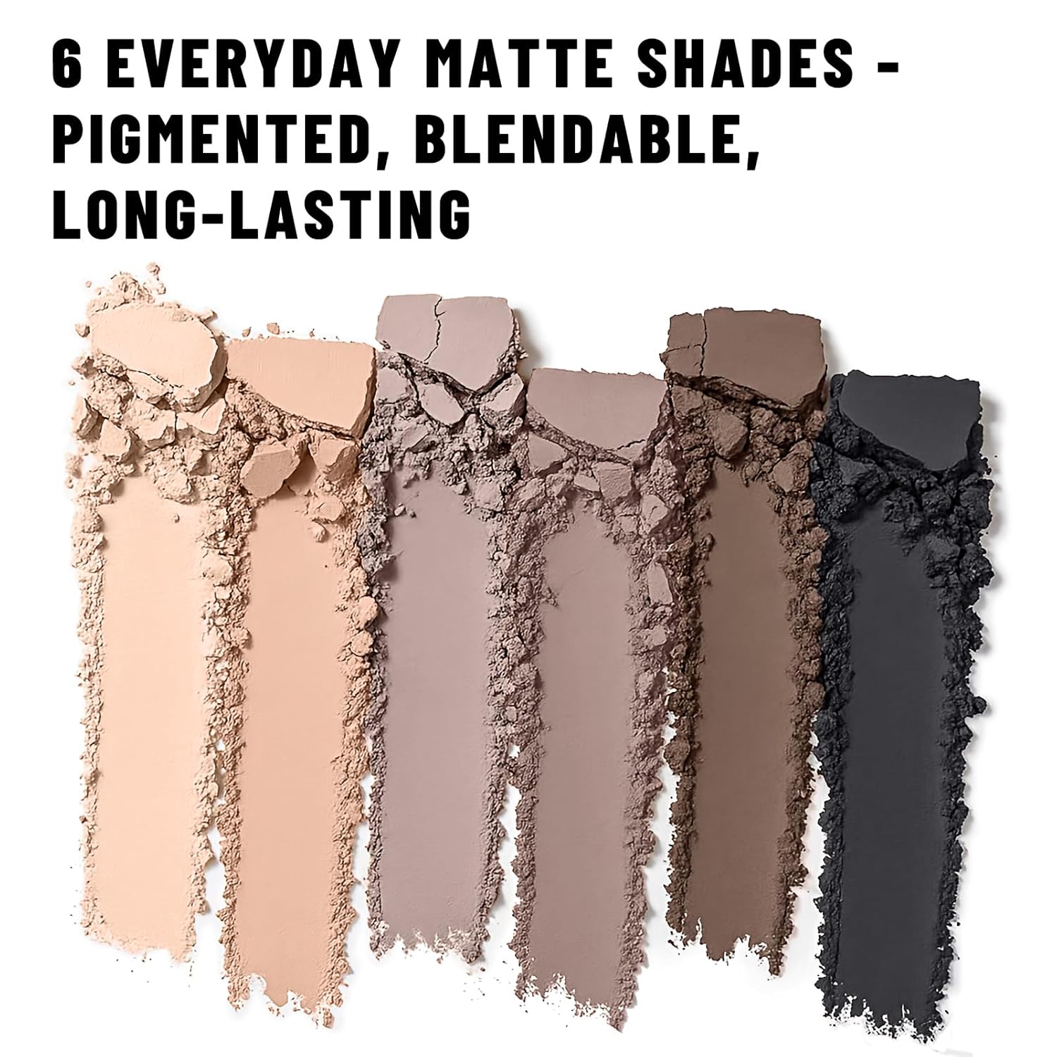 6 Colors Mini Naked Eyeshadow Makeup Palette Neutral Nude Smoky Eye Shadow Taupe & Brown Matte Make Up Pallet with Mirror Highly Pigmented Long Lasting Waterproof Travel Size Gift Kit 01 - Image 5