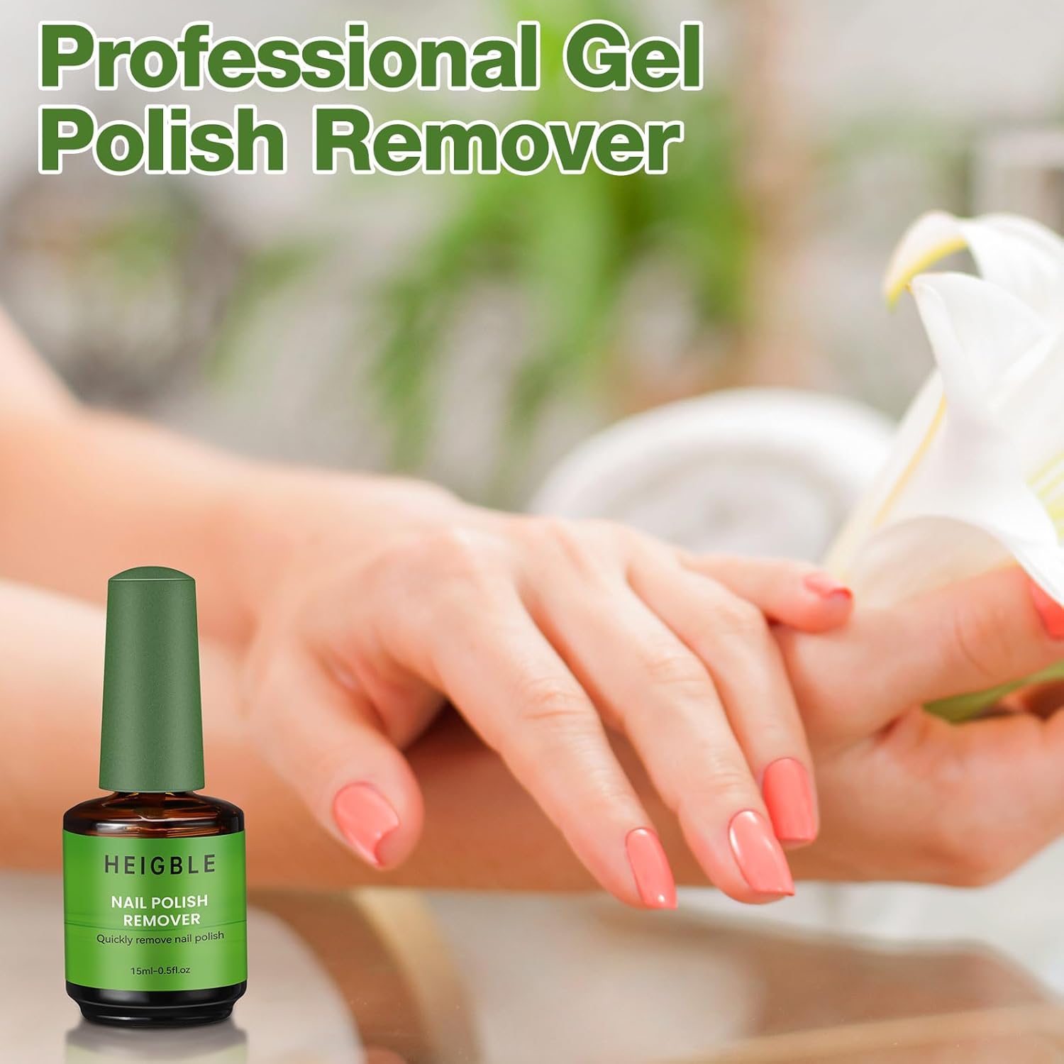 6 Pack Gel Nail Polish Remover 15ml Gel Remover for Nails Within 3-5 Minutes Quickly and Easily Soak off Polish Remover - Image 7