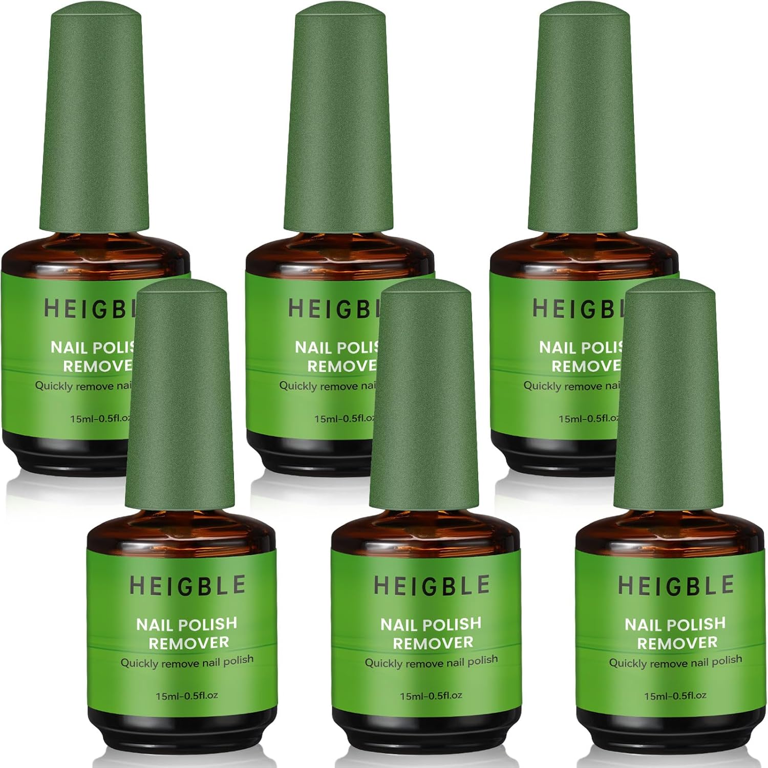 6 Pack Gel Nail Polish Remover 15ml Gel Remover for Nails Within 3-5 Minutes Quickly and Easily Soak off Polish Remover