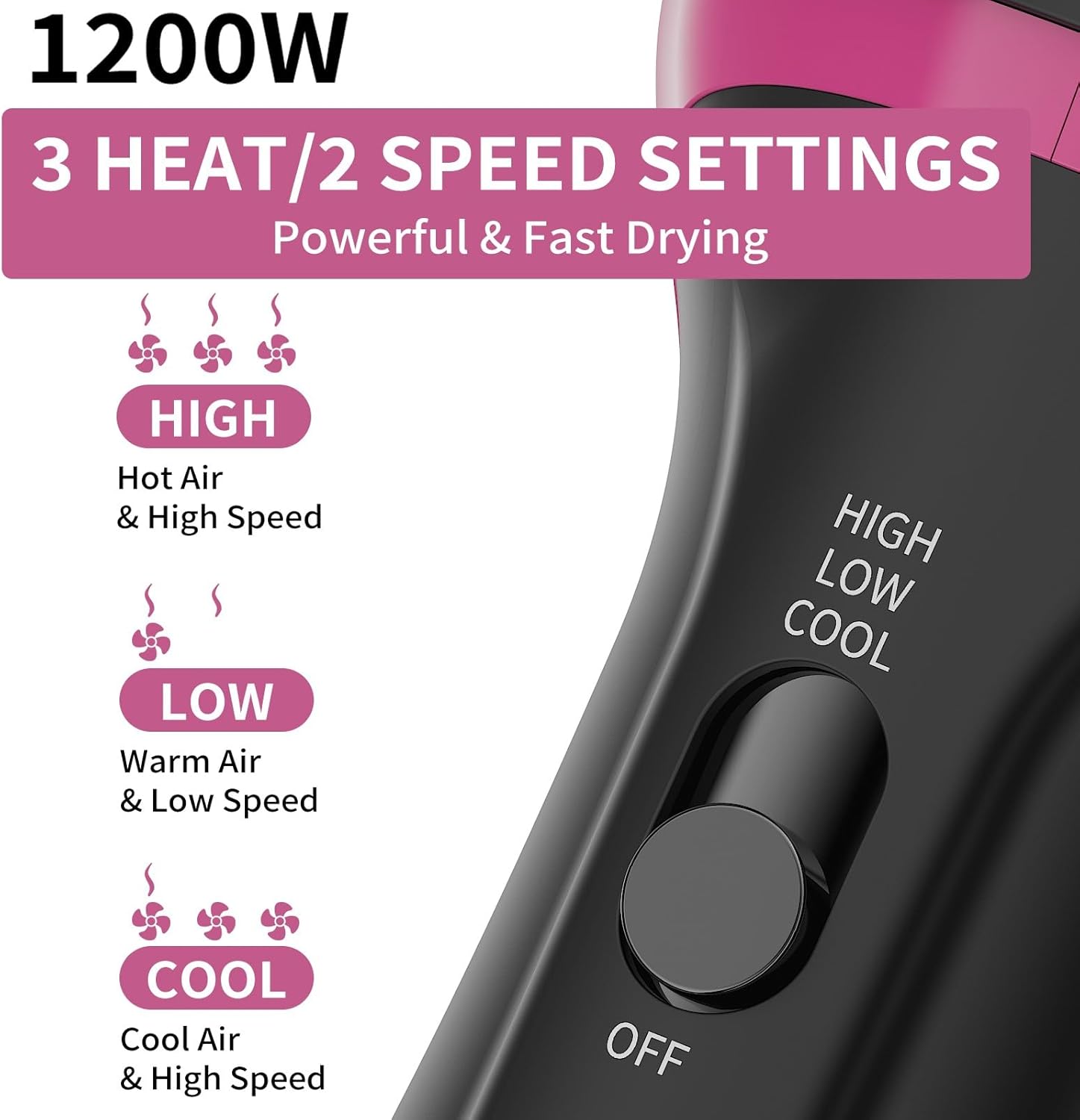 Dual Voltage Hair Dryer Brush for European Travel, 120V - 240V One Step Hair Dryer and Styler Volumizer, Professional Blow Dryer Brush with Negative Ion Anti-frizz for Drying, Straightening, Salon - Image 5