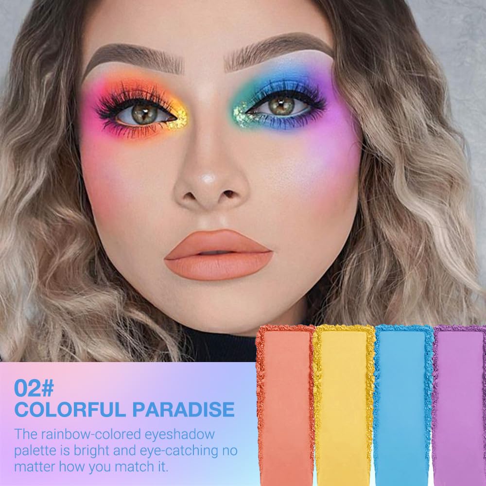 9-Color Waterproof Eyeshadow Palette with Matte Shimmer Shades for Makeup - Image 2