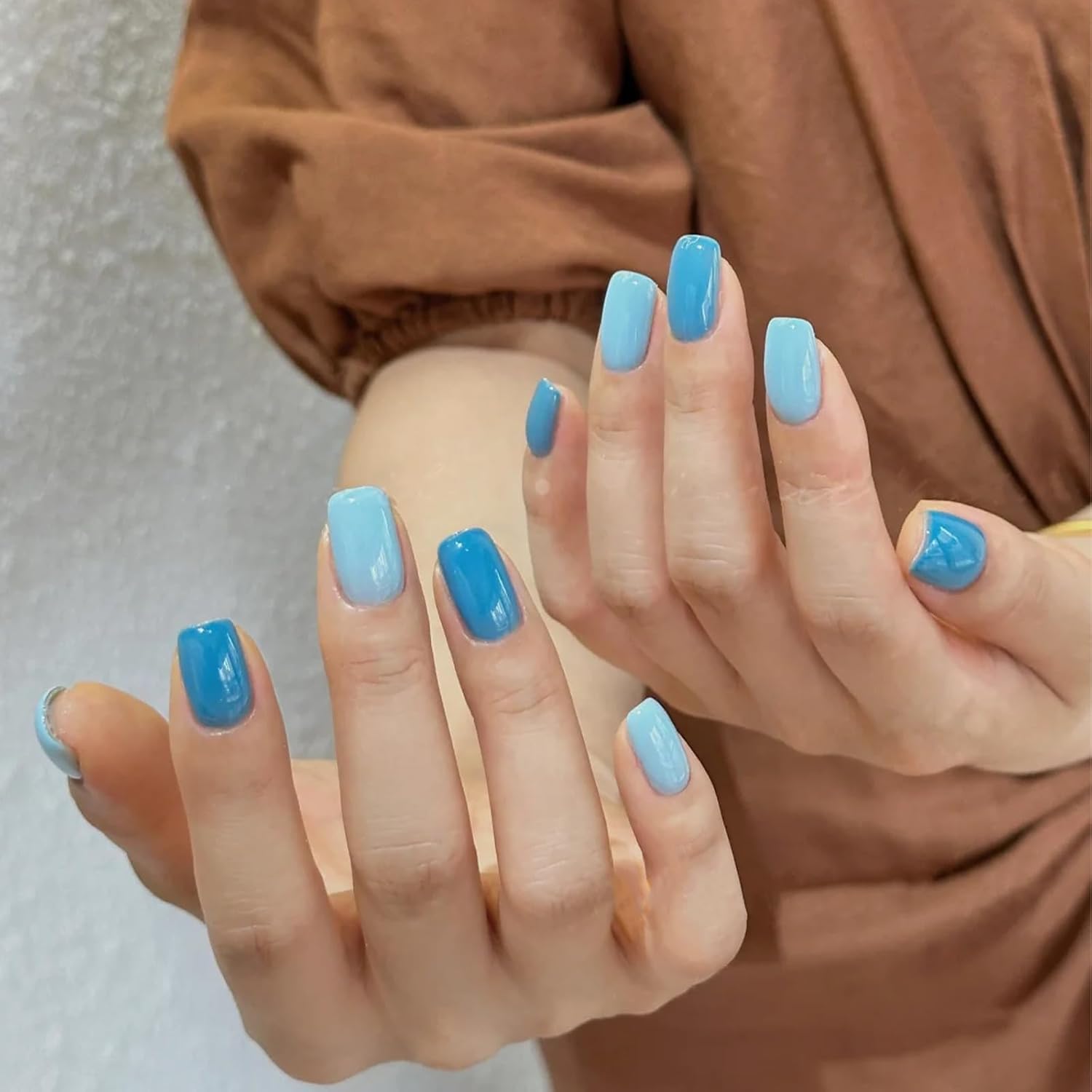COSMOO Sky Blue Quick Dry Nail Polish, Vegan Chip-Resistant Long-Lasting Nail Lacquer for Nail Art Varnish, 0.34 fl oz Quick Dry Nail Polish (Sky Blue) - Image 6
