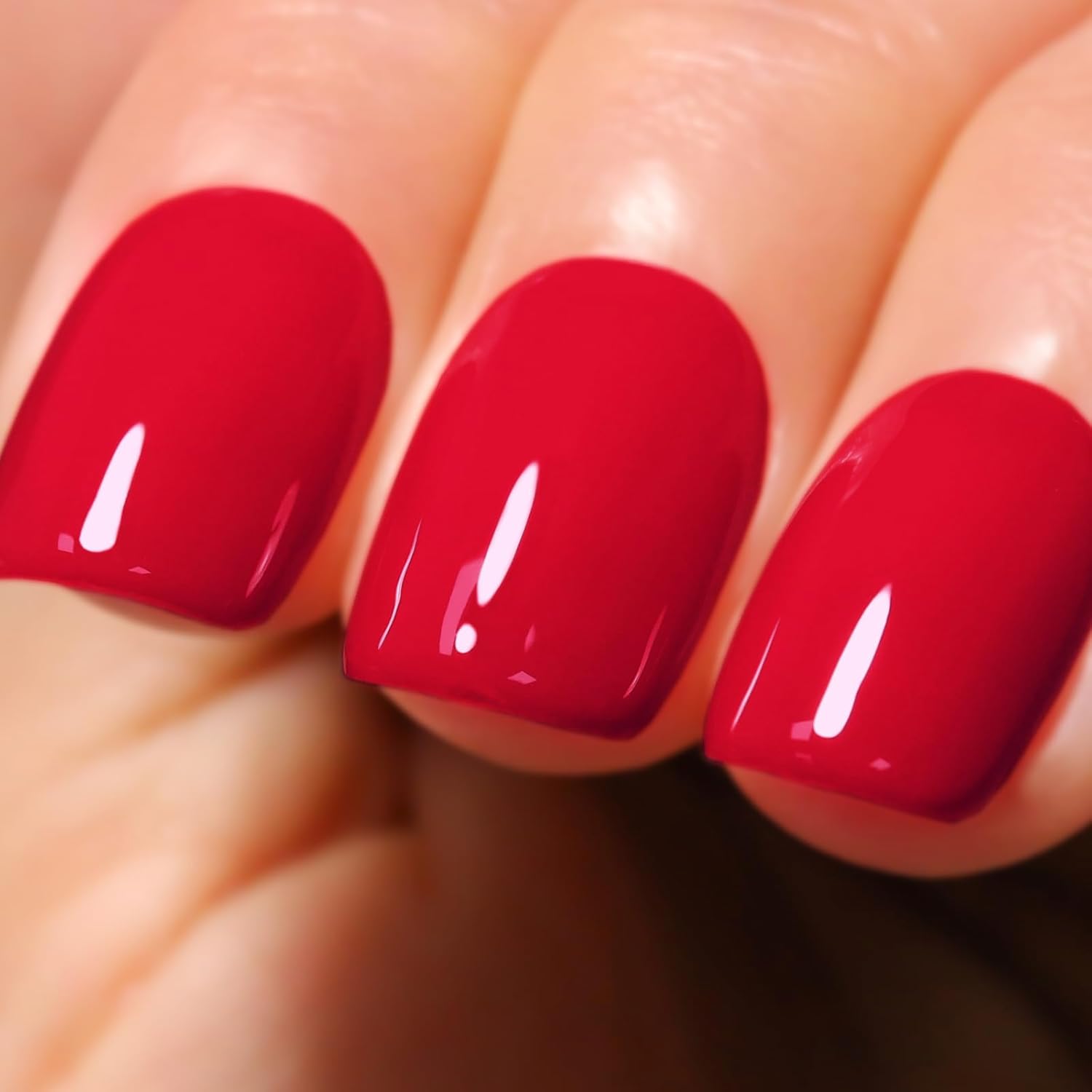 Apple Red Gel Polish - 15ml Soak-off LED UV Nail Polish for Manicure, Salon, and DIY at Home - Starter Kit for Women and Girls