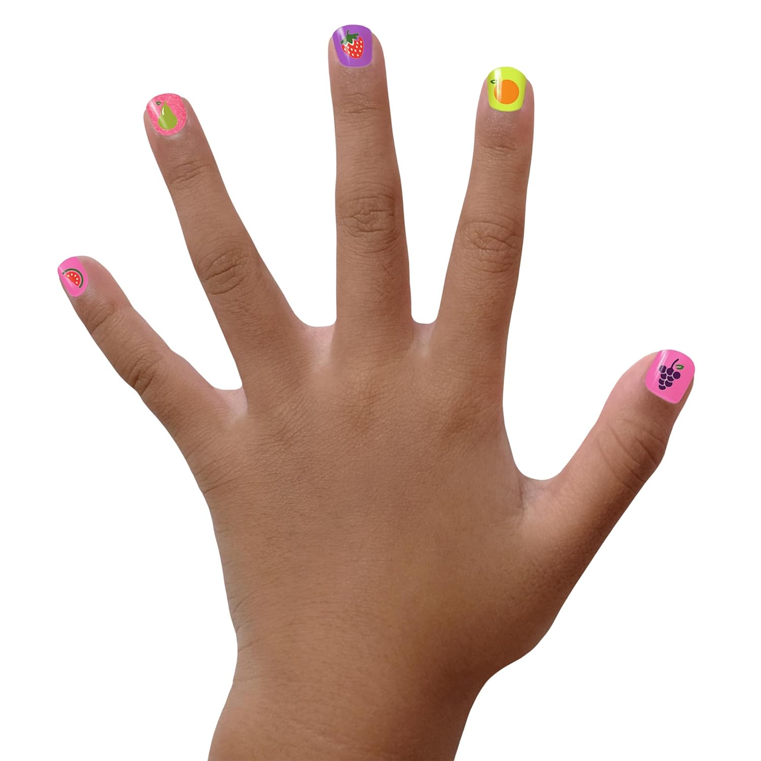 Piggy Paint | 100% Non-Toxic Girls Nail Polish | Safe, Cruelty-free, Vegan, & Low Odor for Kids | Cutie Fruity (4 Polish + Nail Art Gift Set) - Image 3