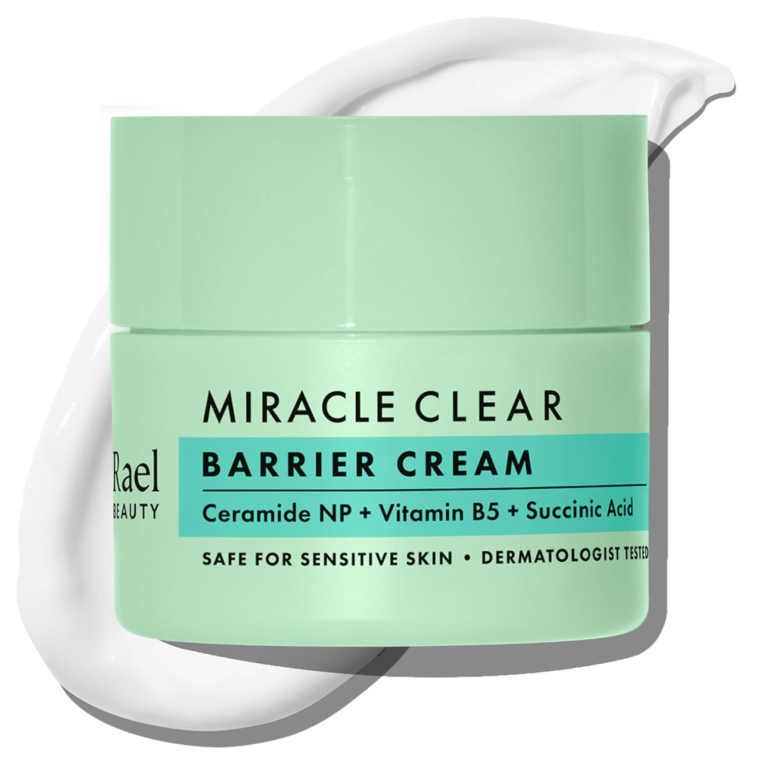 Rael Face Moisturizer, Miracle Clear Barrier Cream, Lightweight Hydration for Oily and Acne Prone, with Succinic Acid, Hydrating Vitamin B5, Vegan, Korean Skin Care (1.8 fl oz)