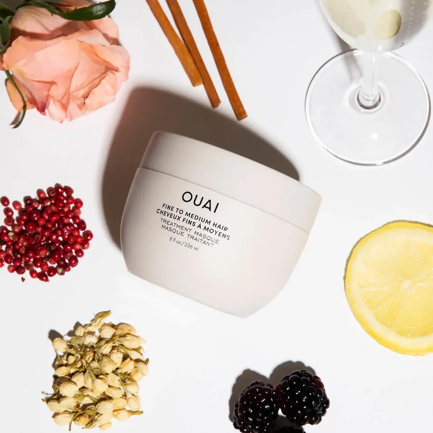 OUAI Hydrating Hair Mask Fine Medium Hair 8 Fl Oz Paraben Free - Image 6