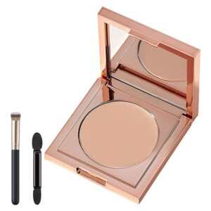 Colored Clay Undereye Corrector, under Eye Concealer, under Eye Color Corrector, Undereye Color Corrector for Dark Circles, Under Eye Corrector for Dark Circles with Brush (Light)