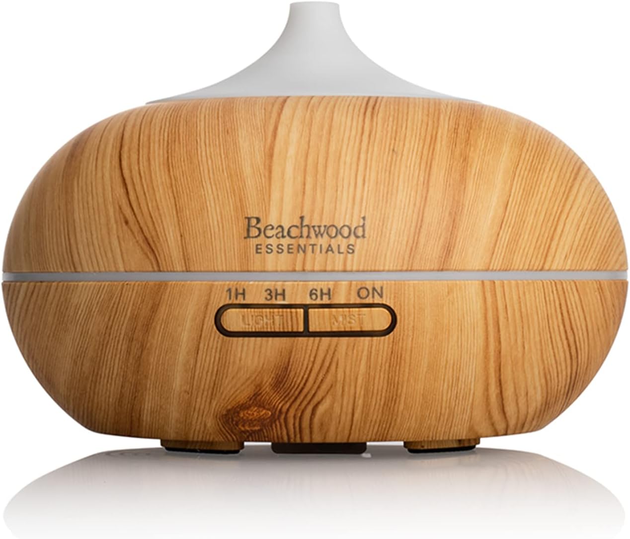Ultimate Ultrasonic Aromatherapy Diffuser for Essential Oils - Therapeutic Grade, Helps You to Relax - 3 Timer & 7 Ambient Light Settings - Up to 16 Hours of Use - Bamboo, 300mL
