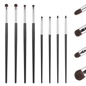 8Pcs Eye Makeup Brush Sets Ultra Thin Precision Eyeshadow Brushes, Fine Point Eyeliner Brush, Professional Eye Shadow Brushes for Eyeshadow Eyeliner Brushes Powder Gel Cream Liquid Concealer Brush