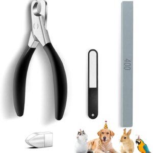 Dog Nail Trimmers Premium Sharp & Safe Dog Nail Clippers Stainless Steel Material Built-in Spring Cat Nail Clipper Cut Nail Like Butter Nail Clippers for Dogs with Nail File and Whetstone