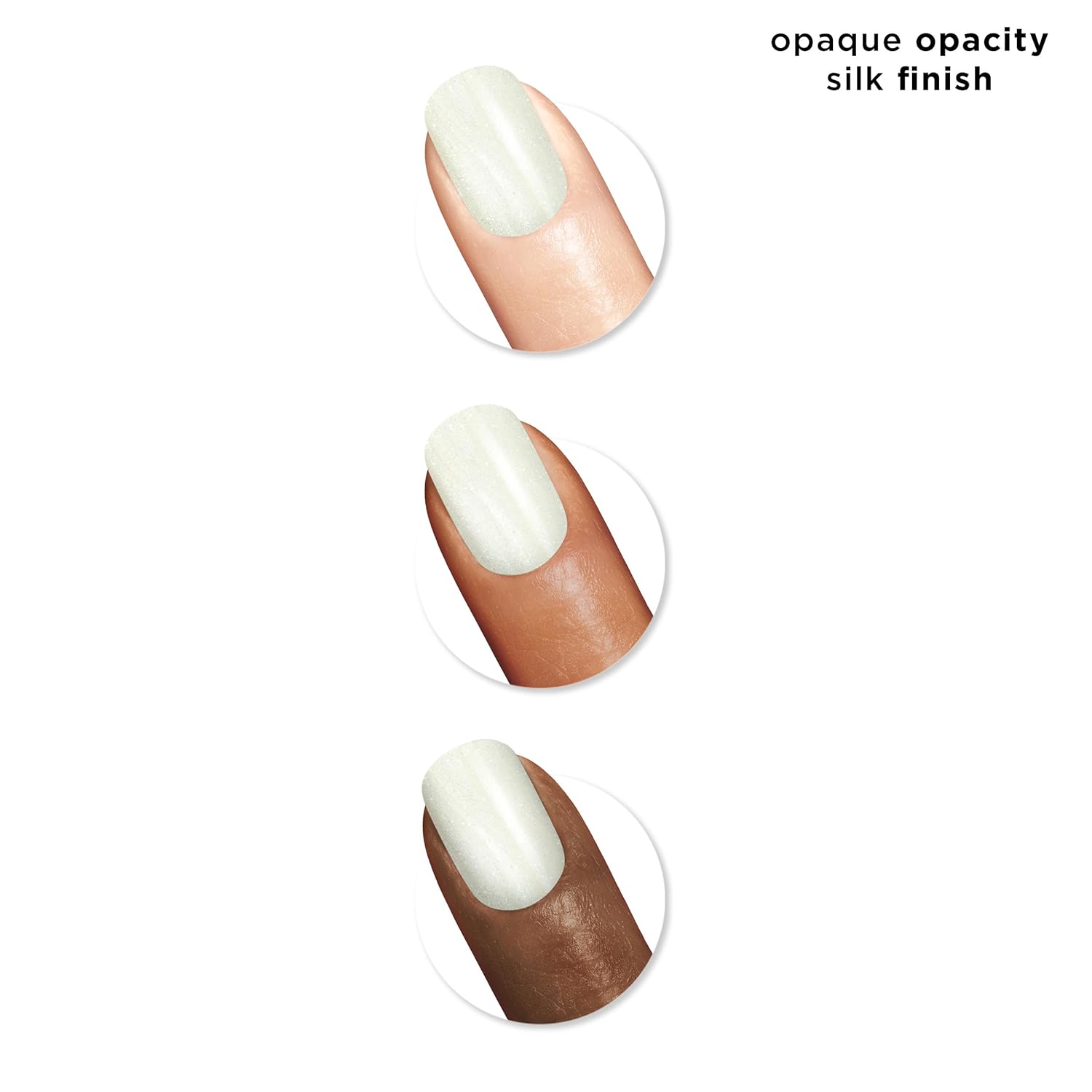 Sally Hansen Insta-Dri, Silk Is..., Quick Dry, Long Lasting, Opaque, Creme White Nail Polish - Image 3