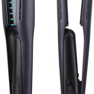 VAGARY Hair Straightener -Professional Air Straightener, Air Straight Drying and Hair Styling in One Step, 2 in 1 Hair Straightener with 3 Temperature Settings, Auto-Shutdown, 110V-240V Dual Voltage