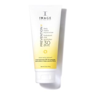 IMAGE Skincare, PREVENTION+ Daily Matte Moisturizer SPF 30, Zinc Oxide Mattifying Face Sunscreen Lotion, Amazon Exclusive