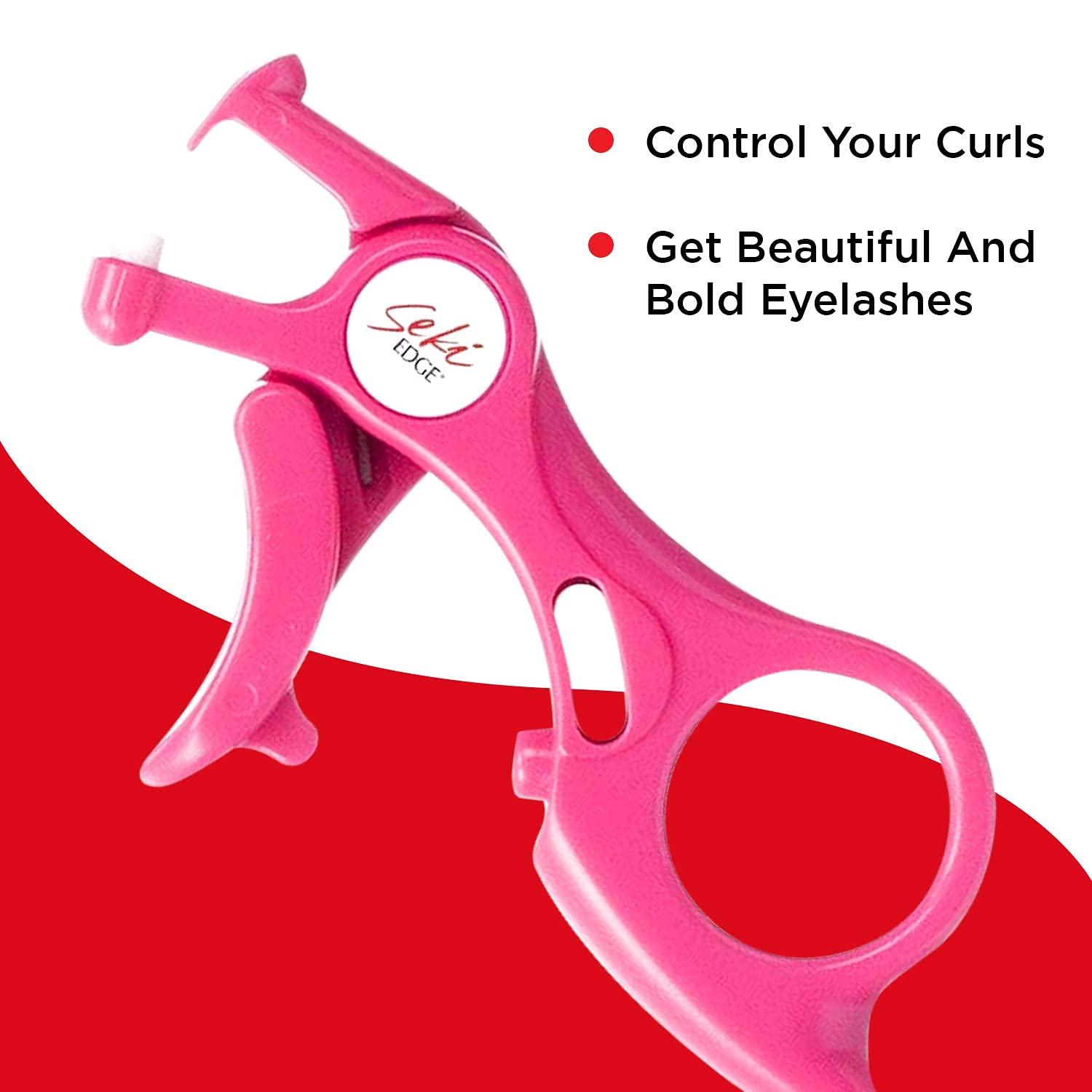 Seki Edge Spot Eyelash Curler (SS-600) - Lash Curler Adds Curl, Lift & Definition to Outer Corners of Lashes - Help Eyes Appear Larger & More Open - Comes with Extra Curler Replacement Pad - Image 3