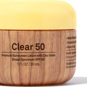 Sun Bum SPF 50 Face Cream Sunscreen with Zinc Oxide - Broad Spectrum Moisturizing Facial Sunscreen with Vitamin E - Hawaii 104 Act Compliant (Without Octinoxate & Oxybenzone) - Travel Friendly - 1 oz