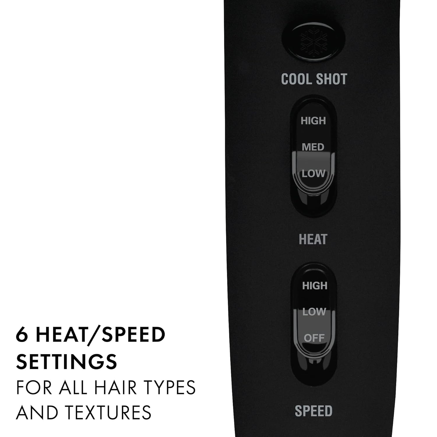 HOT TOOLS Professional Rainbow Turbo Ceramic Hair Dryer | Less Frizz, for Shiny, Healthy-Looking Hair | Powerful and Quiet Blowouts for Fast & Easy Styling (1875 Watts) - Image 3