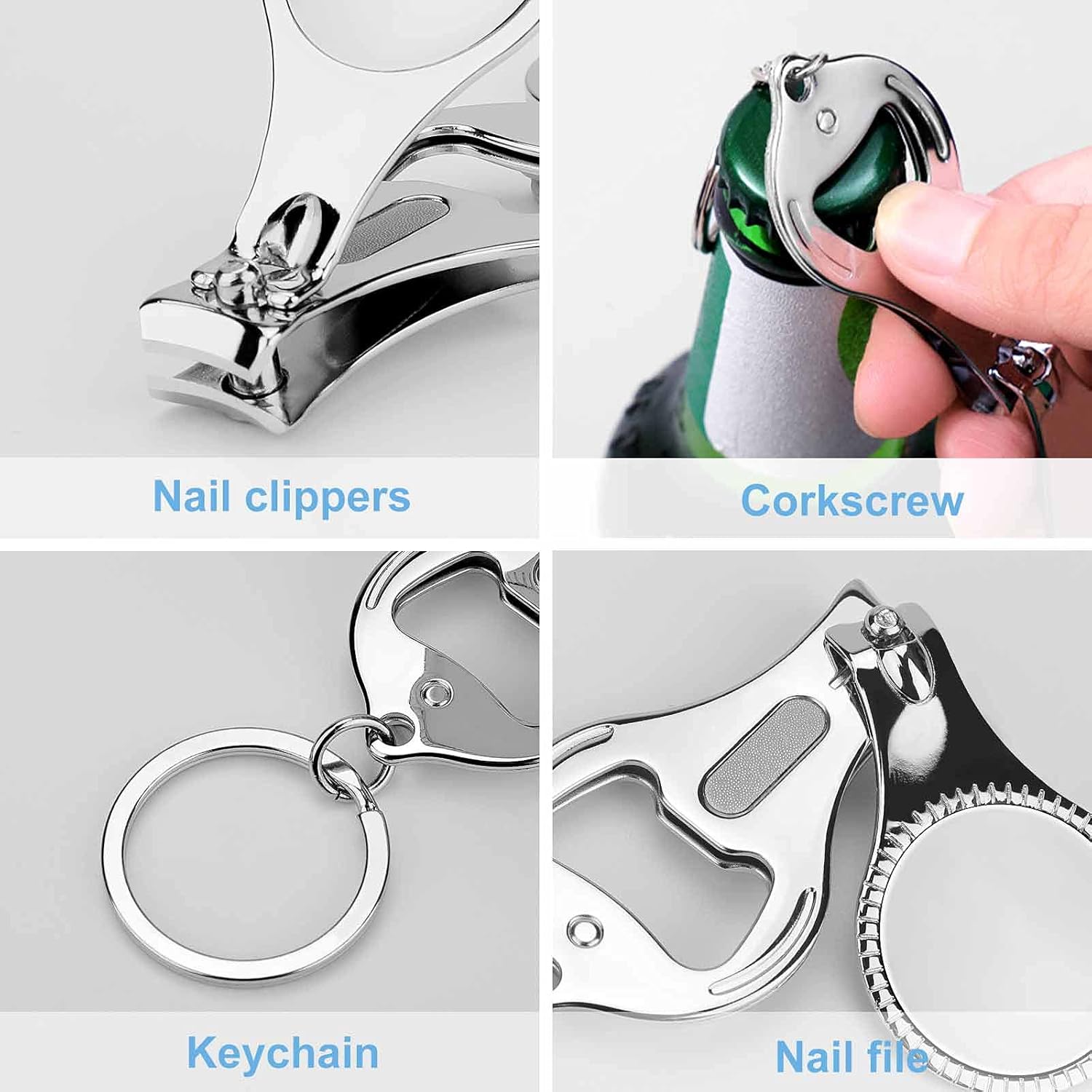 Personalized Nail Clipper Keychain Bottle Opener - Custom Photo, Logo, or Text - for Weddings, Breweries, Bars, Anniversaries, Parties, Restaurants, Nail Salons, Guests, Travel - Image 5