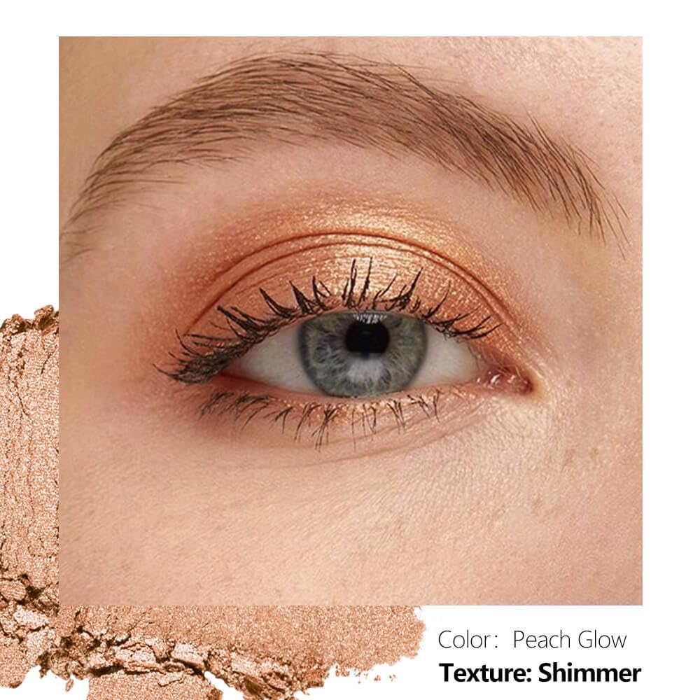 Magnetic Eyeshadow Soft Peach with Hints of Yellow and Pink, Satin Finish, Easy to Blend, Magnetic Pan for DIY Makeup Palette (Peach Glow) - Image 2