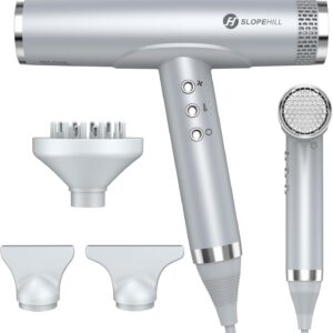 slopehill Hair Dryer - Professional Ionic Hairdryer, High-Speed Blow Dryer for Fast Drying, Home & Salon & Travel, Low Noise, Lightweight Compact Ceramic Blowdryer