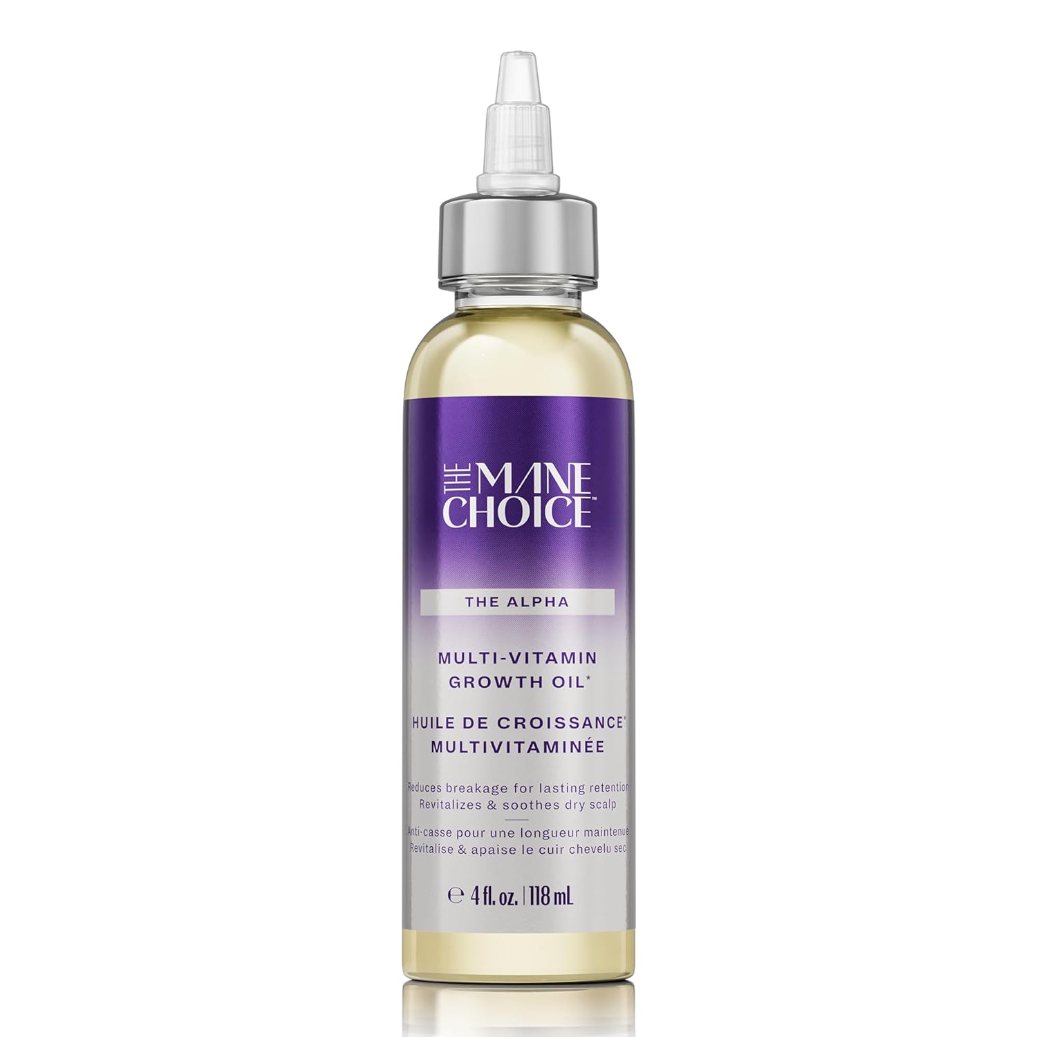 The Mane Choice Alpha Multi-Vitamin Scalp Hair Growth Oil, 4 Fl Oz, 1 Pack, Nourishing Scalp Oil with Biotin, Vitamin C, Rosemary, Rice Extract, Jojoba, Tea Tree & Castor Oil, Lightweight & Non-Greasy