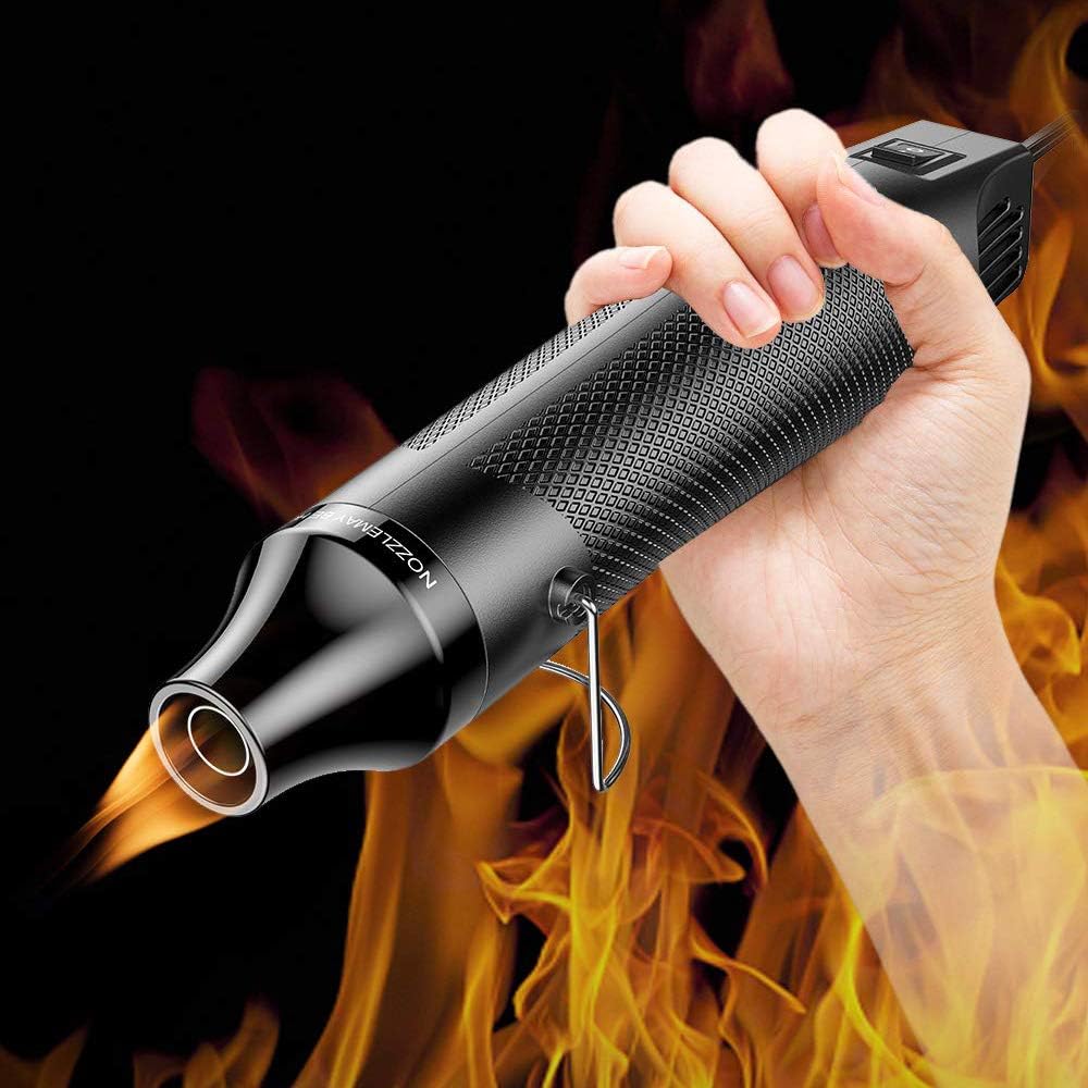 Heat Gun for crafts, 6.6ft Cable 300W Dual-Temperature Portable Hot Air Gun for DIY Craft Embossing, Shrink Wrapping PVC, Drying Paint, Clay, Rubber Stamp, Multi Function Hand-hold Heat Tools - Image 8