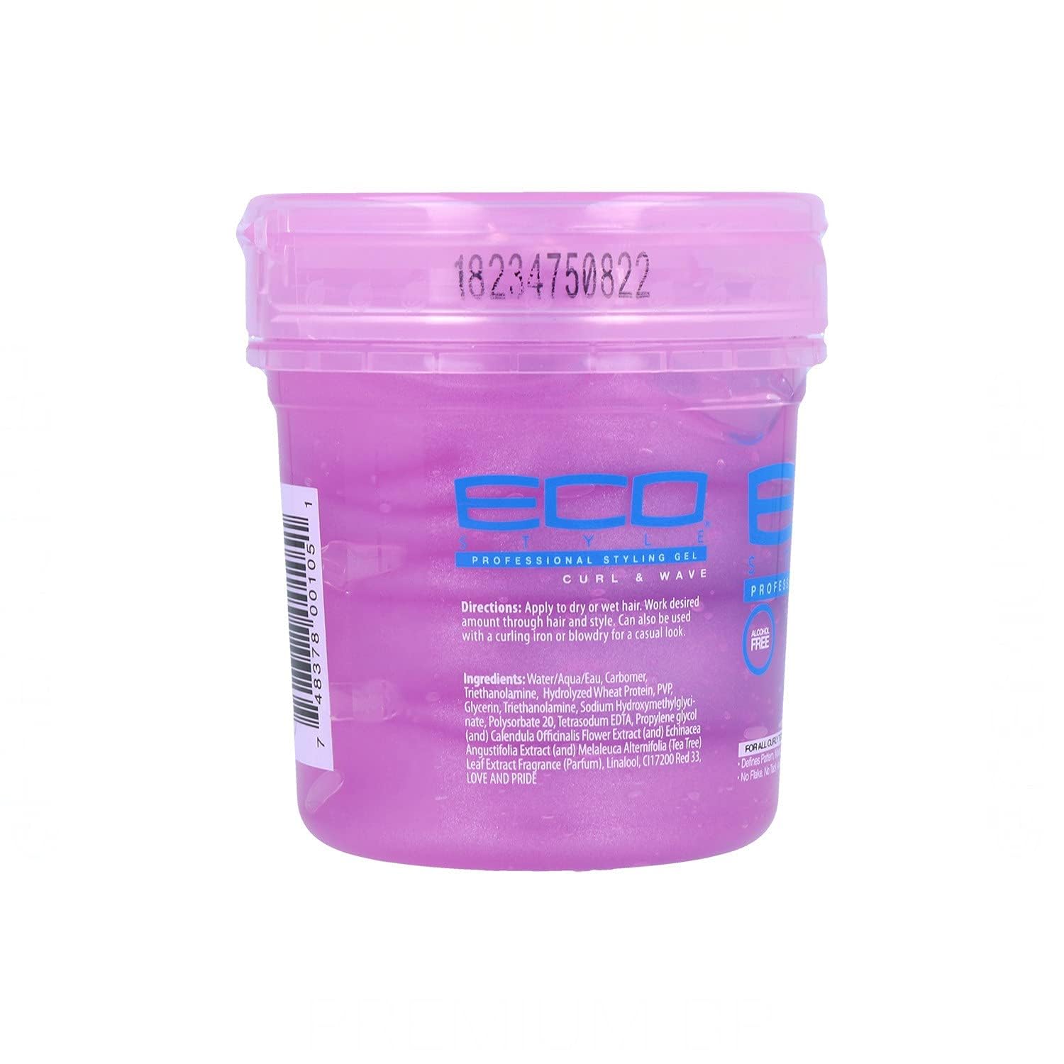 Eco Style Ecoco Hair Gel - Curl And Wave - Anti-Itch, Alcohol-Free Formula - Perfect Hold For Angled Or Tapered Sides - Ideal For Wavy Hair - No Flakes - Not Animal Tested - Moisturizes - 8 Oz - Image 2