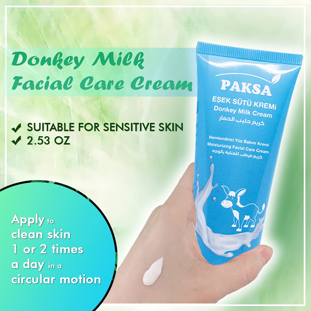 Donkey Milk Cream | Moisturizing Organic Face Care Lotion | Premium Donkey Milk Facial Moisturizer | Anti-Aging Properties | Paraben Free | Quantity 75ml / 2.53 oz - Image 3