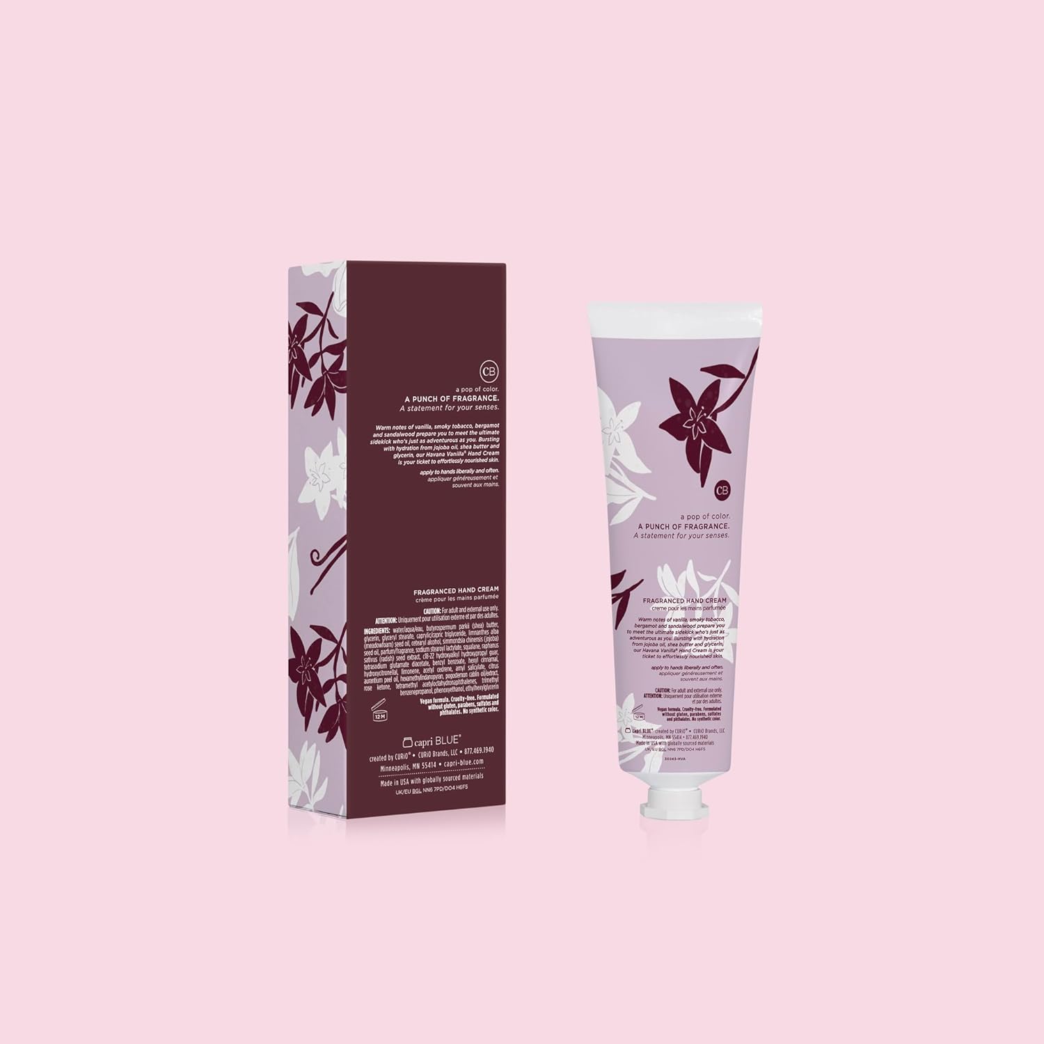 Capri Blue Moisturizing Hand Creams Travel Size – Flora Edit Collection – Nourishing Hand Creams for Dry Cracked Hands with Jojoba Oil & Shea Butter – Skin Care (Havana Vanilla 3, oz pack of 2) - Image 6