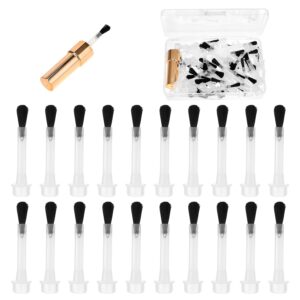 Thinp Dip Powder & Liquid Replacement Brush Kit - 66 Pcs with 22 Brushes and Handles, Disposable Nail Dip Brushes for Nail Art