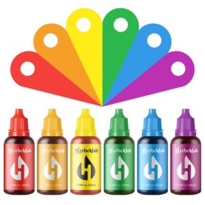 Food Coloring Liquid Food Dye Water Based Food Color 6 Colors x 20 ml Liquid Food Coloring Set Concentrated Food Coloring for Slime Baking Icing Cake Decorating Easter Egg - 4.06 Fl Oz